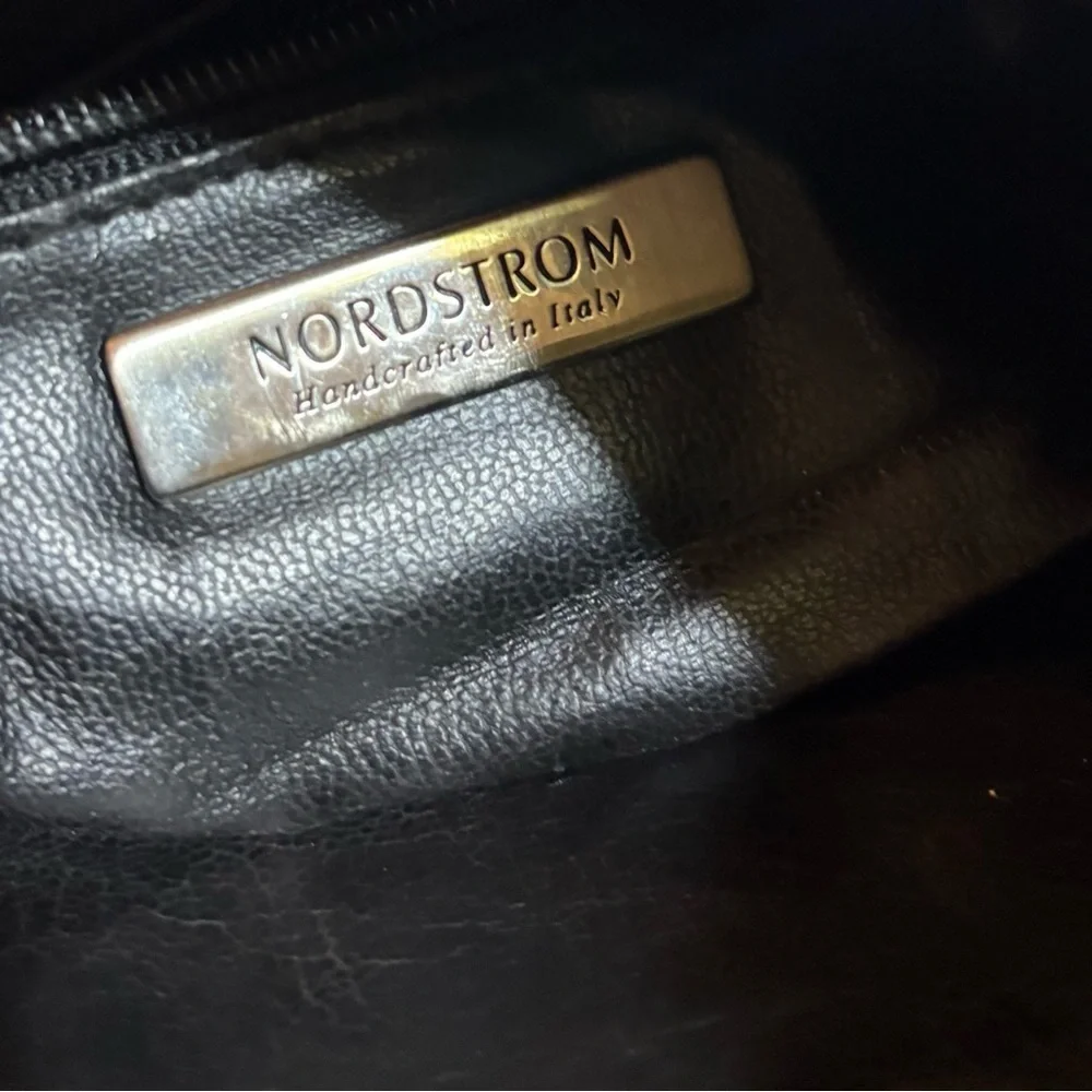 Nordstrom Black suede Hobo Bag with Buckle
